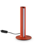 Stolová LED lampa IDEAL LUX Dorica, oranžová, výška 25 cm