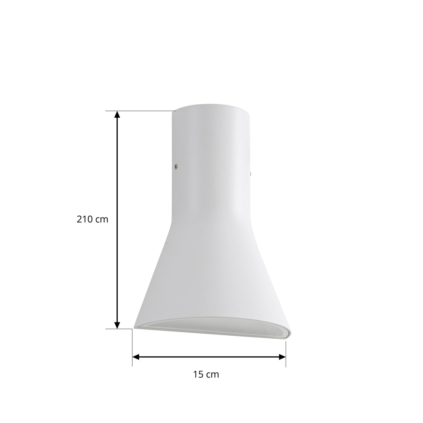 Lucande LED lauko sieninis šviestuvas „Zephy“, šviesos kryptis į viršų/į