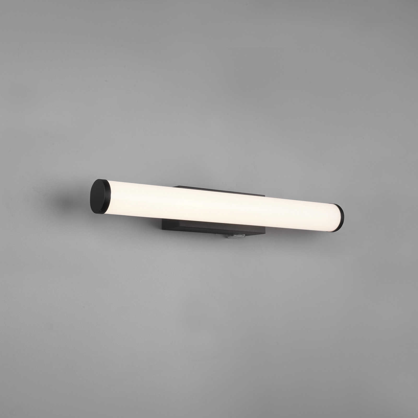 Trio Lighting Aplică de perete Mattimo LED lățime 40 cm negru întrerupător - Baie - modern - negru mat alb - Metal