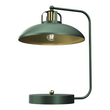 Tafellamp Felix, groen/goud