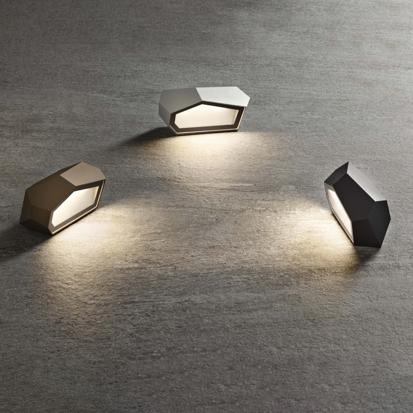 OLEV LED-Sockelleuchte Pepito, alu, Metall, 2.700 K, IP67