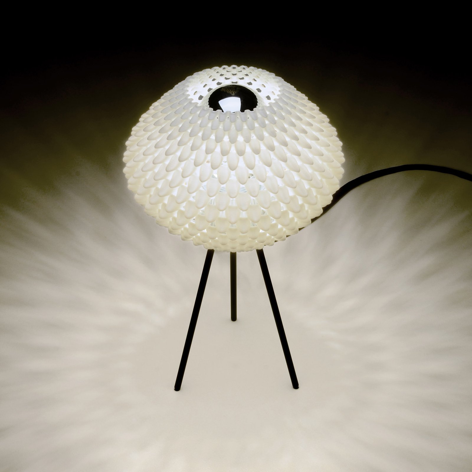 Casablanca Andao table lamp, 3D-printed lampshade