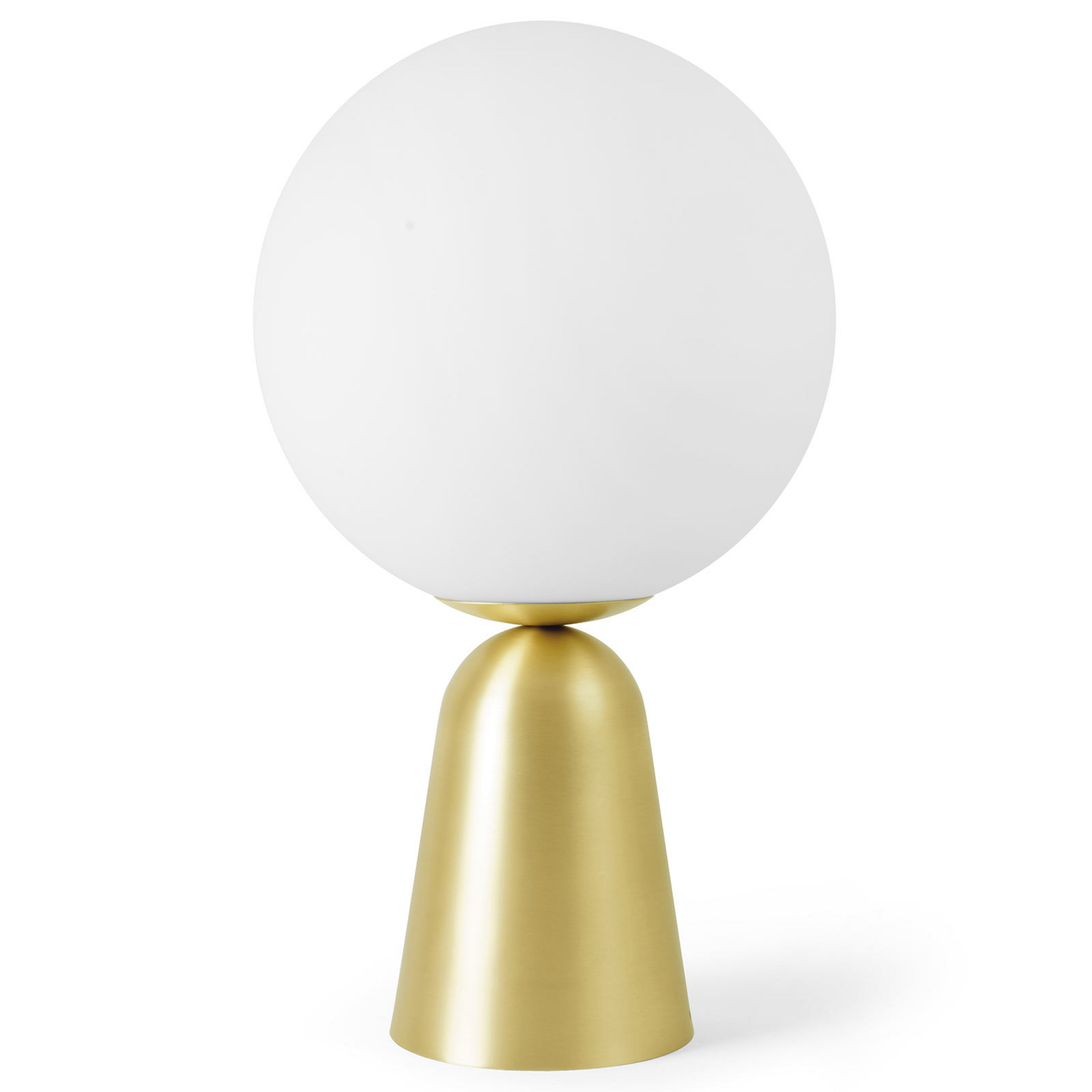 Mesačná stolová lampa so zlatým podstavcom