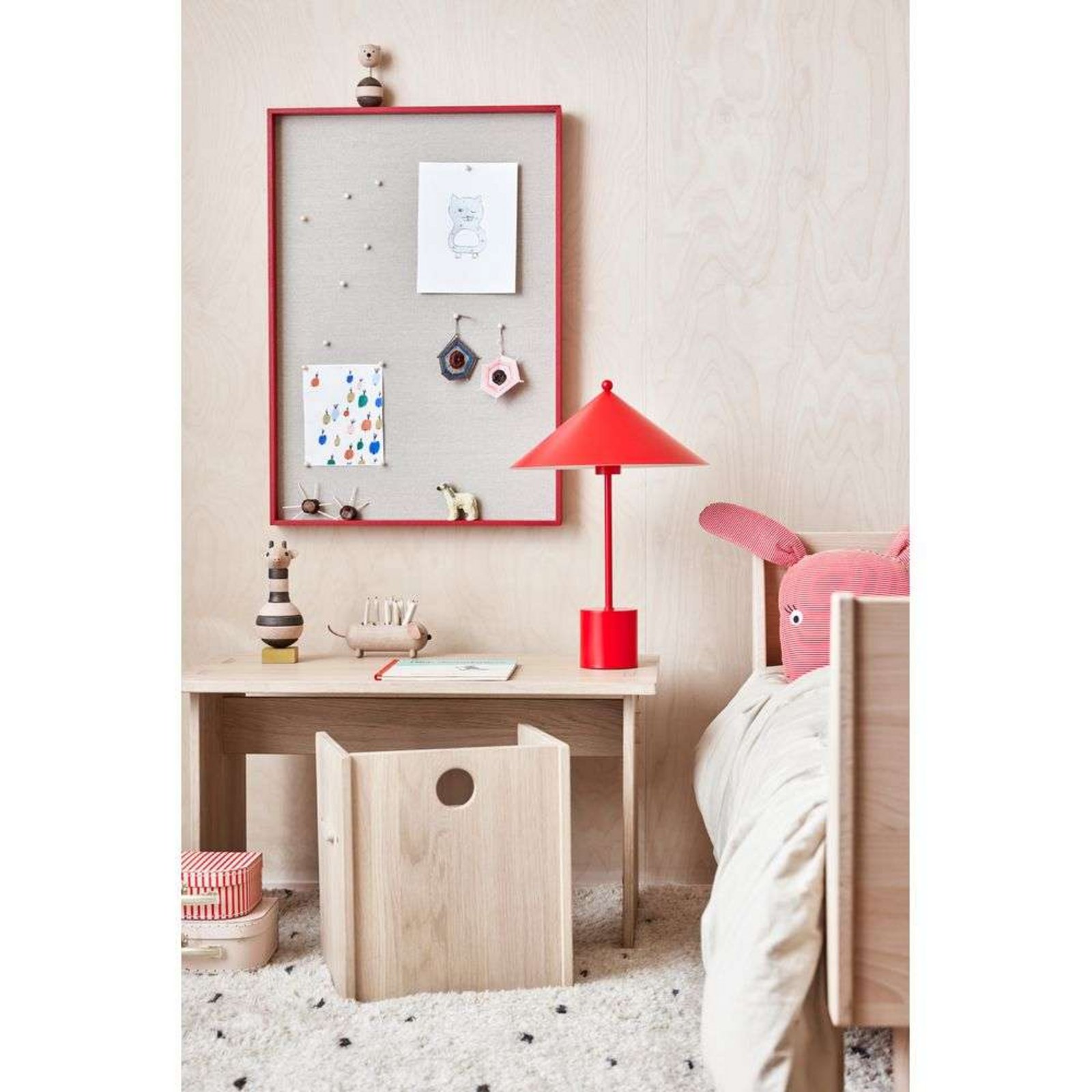 Peili Notice Board Small Red - OYOY Living Design