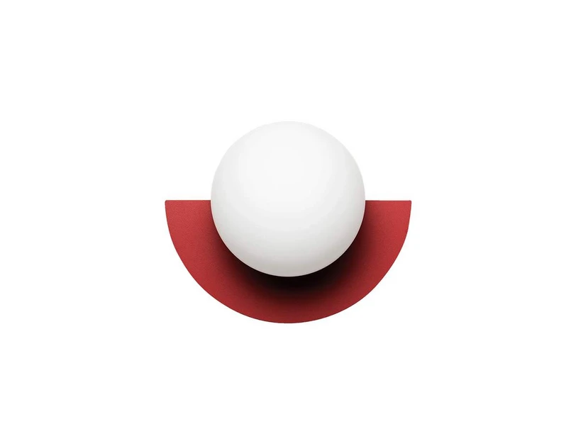 Swedish Ninja – Candy Big Circle 180 L Vägglampa Strawberry Red