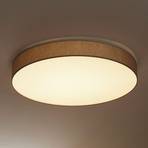 Round Luno LED ceiling lamp, dimming function