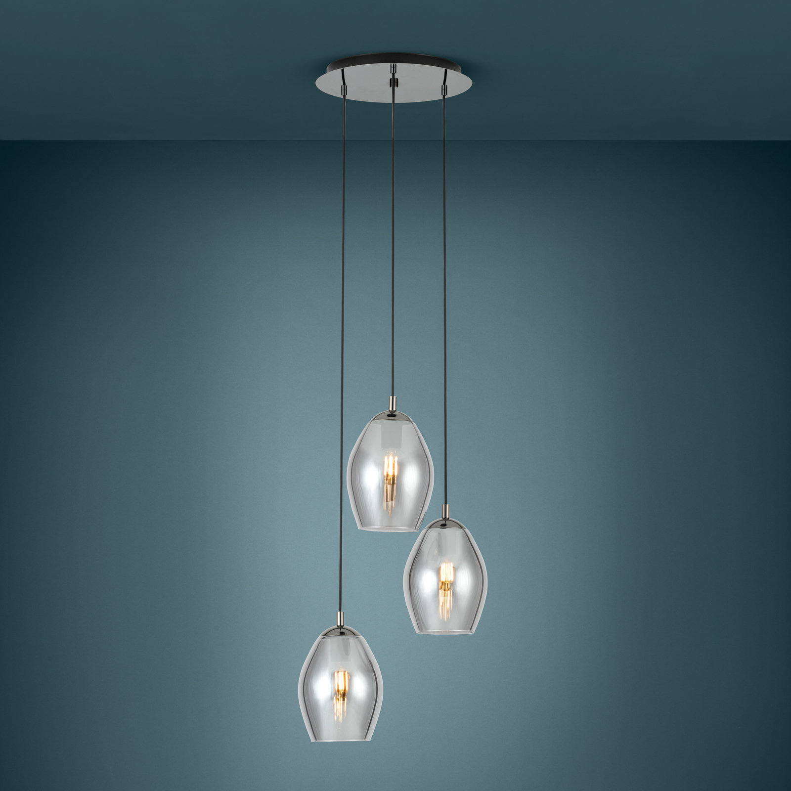 EGLO Stars Of Light riippuvalaisin Estanys, musta, 3-lamppuinen