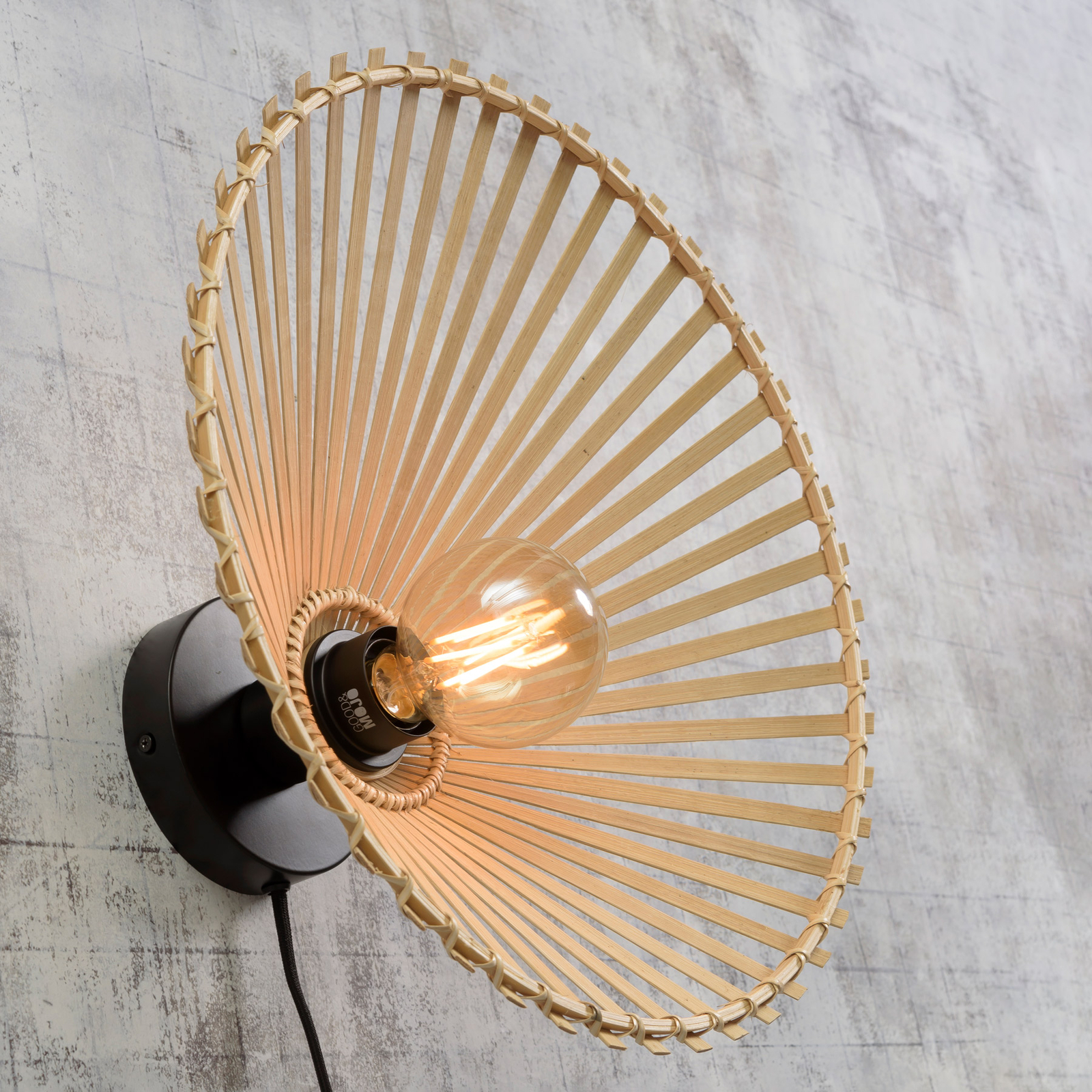 Good &amp; Mojo Bromo wandlamp asymmetrisch Ø 50 cm