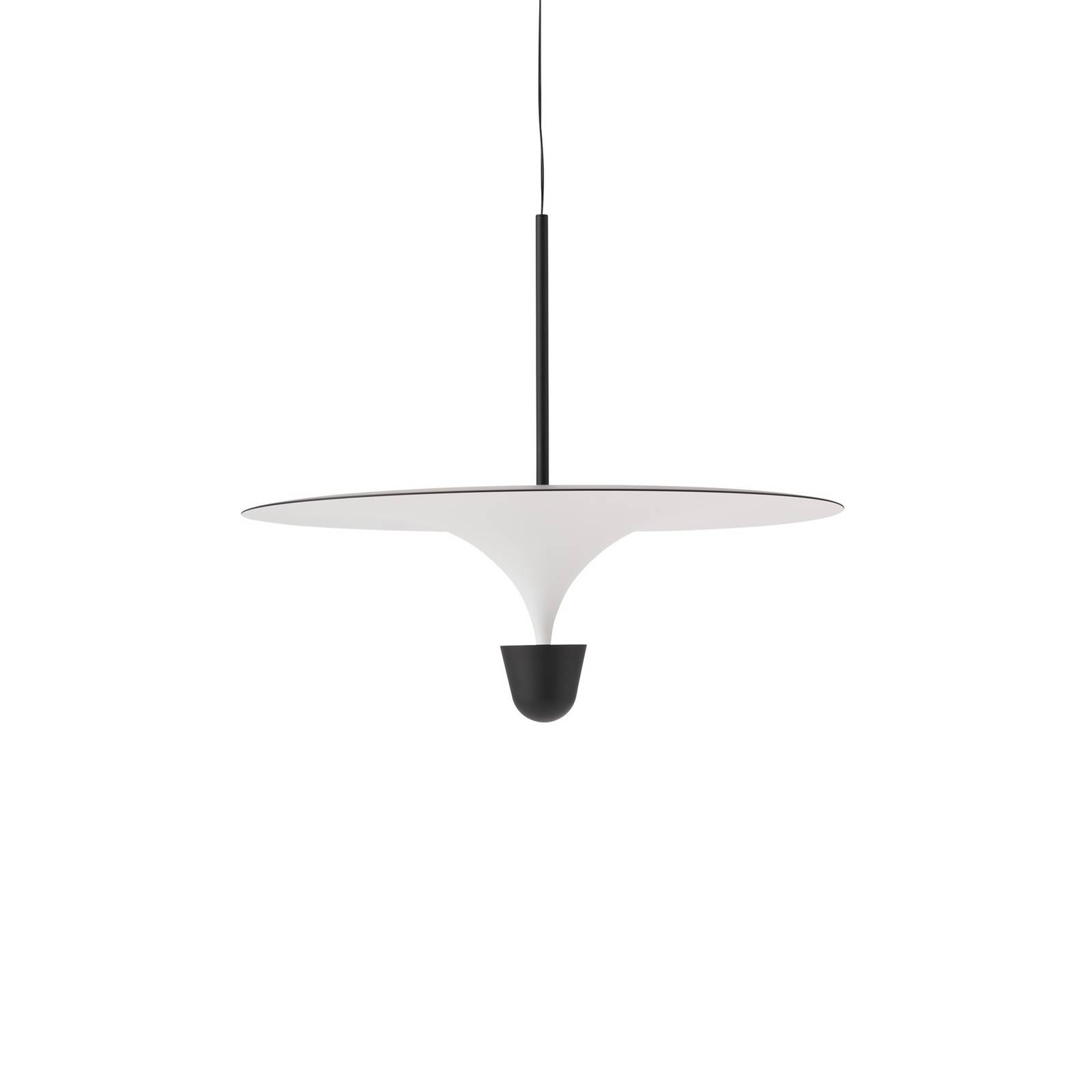 New Works LED-Pendellampe Kantarell, Ø 60 cm, schwarz