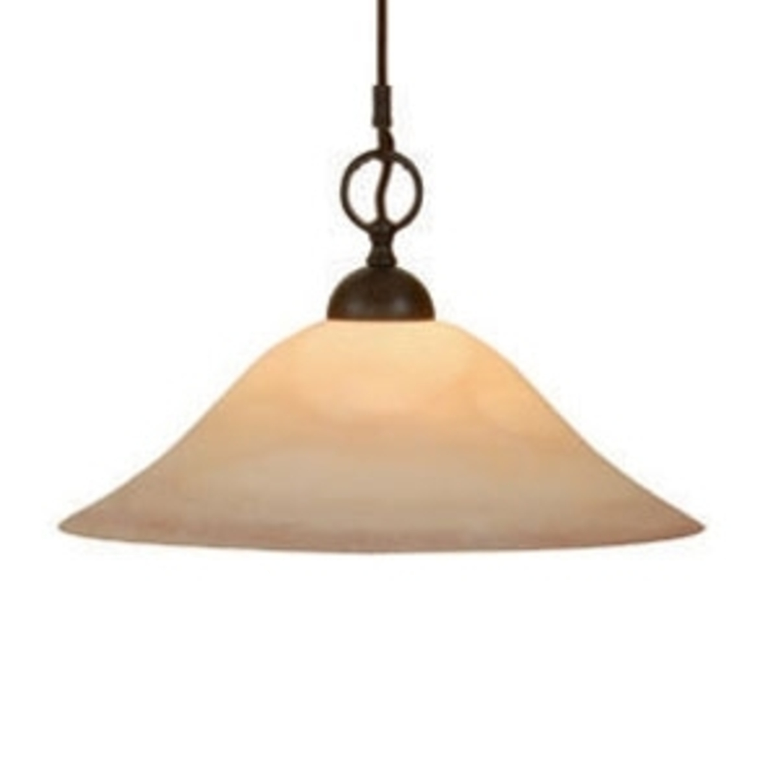 Menzel Flexible PUSTA hanging light, smoked glass shade, for Living / Dining Room, metal, scavo smoked glass, E27, 100 W, energy efficiency: A++