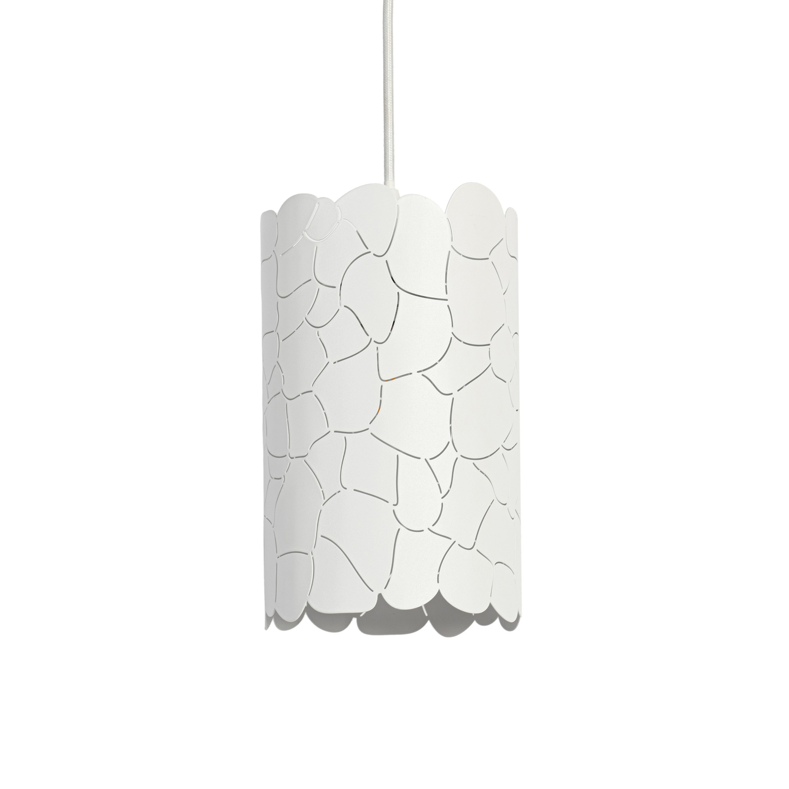 Lindby hanglamp Aralena, wit, 3-lamps, lengte 92 cm