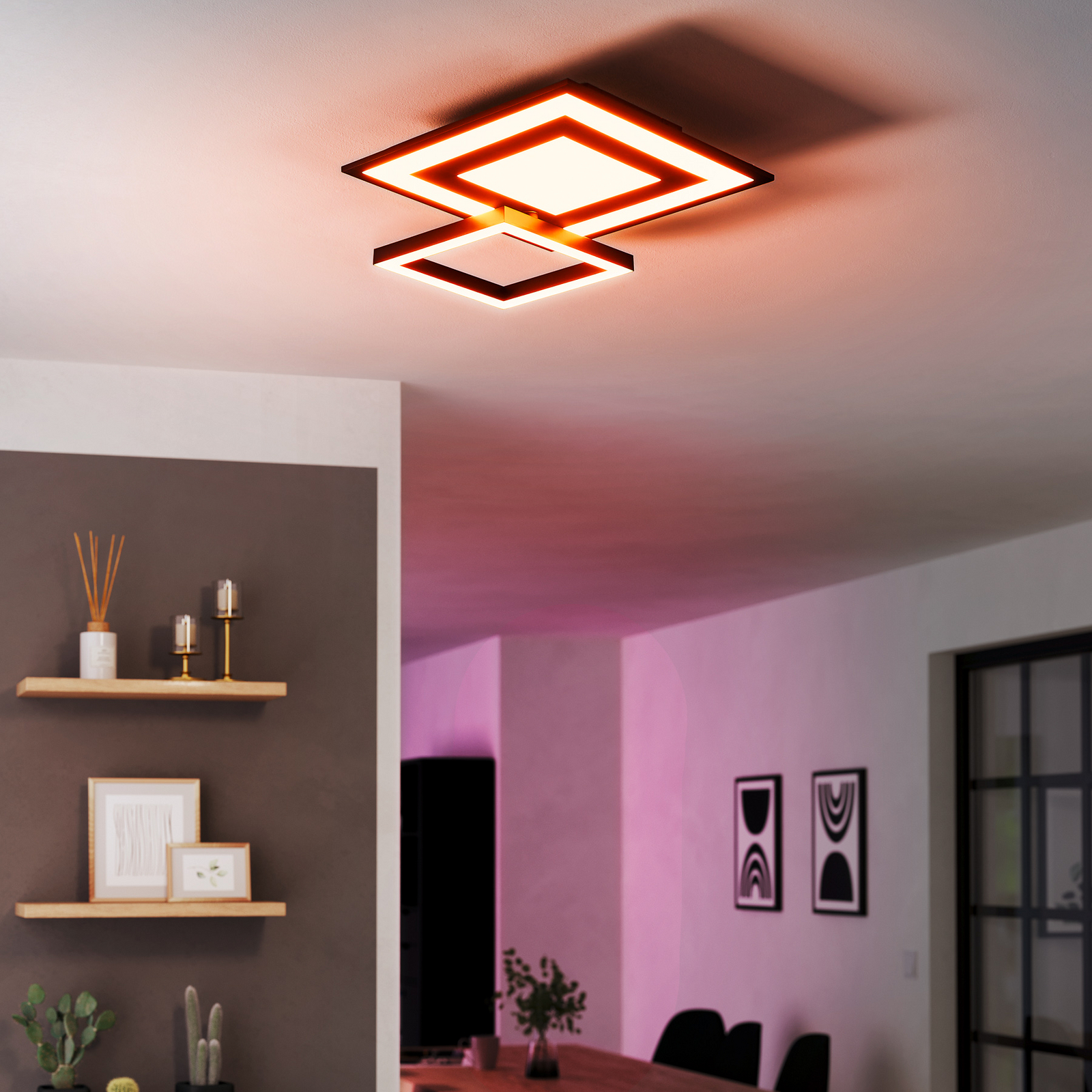 EGLO connect Savatarila-Z LED griestu lampa melna