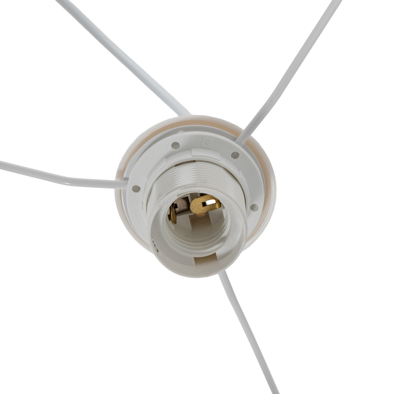 Hängeleuchte Mila, Ø 35 cm, weiß, Stoff, Einhörner, E27 Hängeleuchte Mila, Ø 35 cm, weiß, Stoff, Einhörner, E27