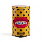 Shit Toiletpaper Home Dustbin Ø 20,5xH27,5 Galben/Negru/Multicolor - Seletti