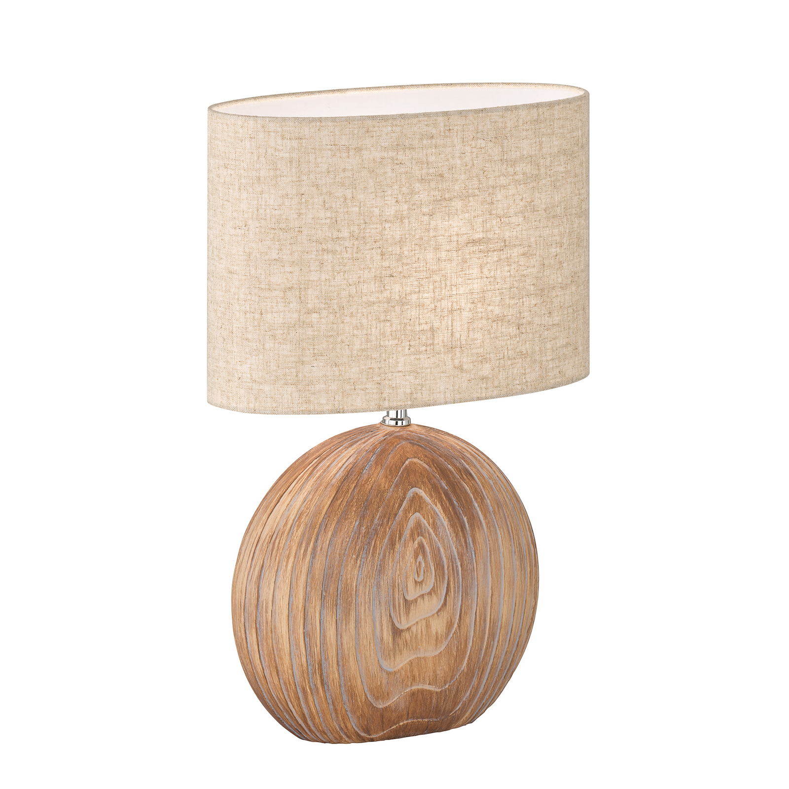 Tobse table lamp, wood-coloured/sand, 53 cm high
