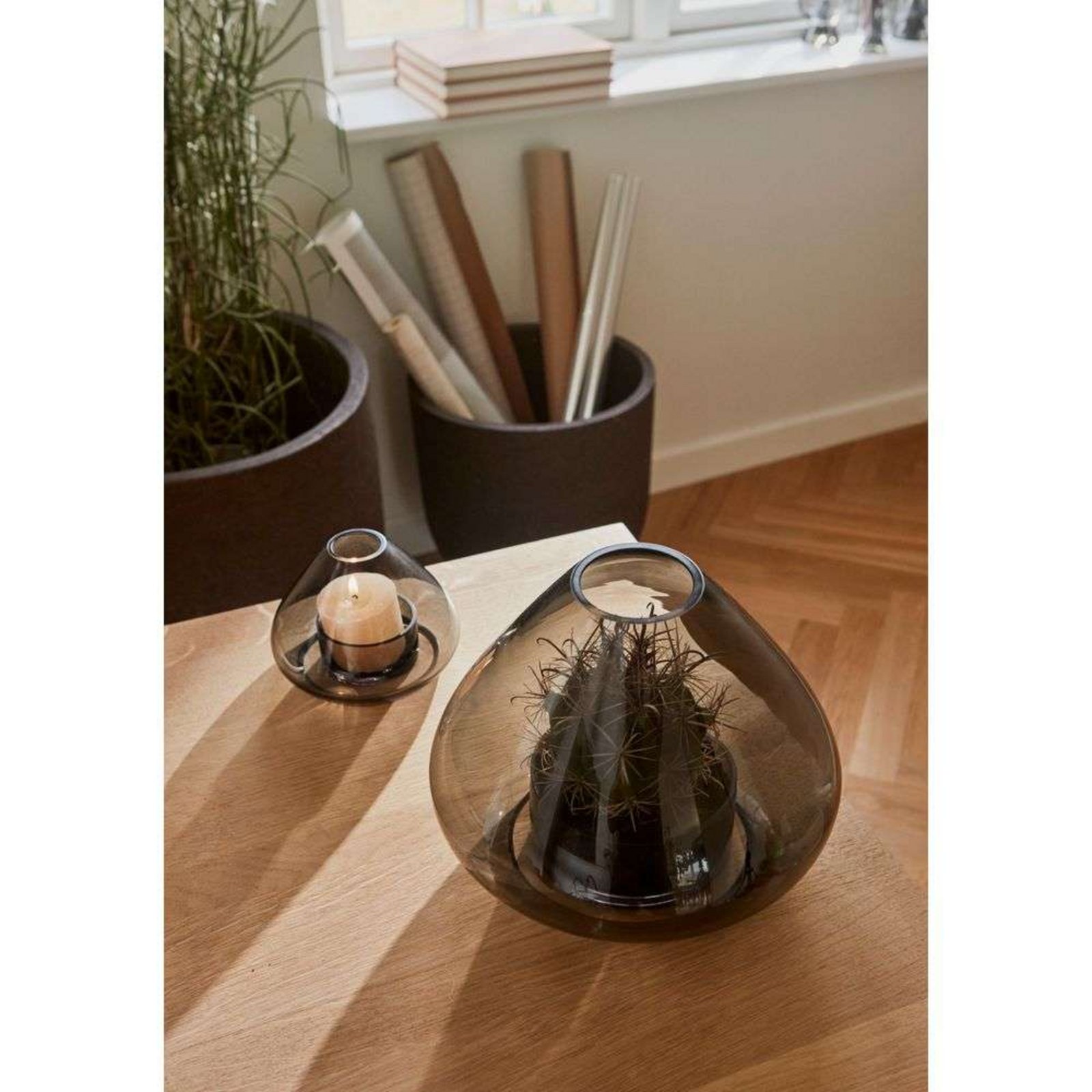 Uno Lantern/Vase H11,5 Black - AYTM