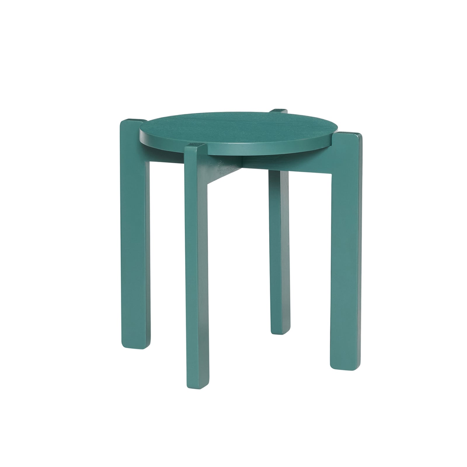 Sgabello Always color petrolio, altezza 42 cm - Hübsch