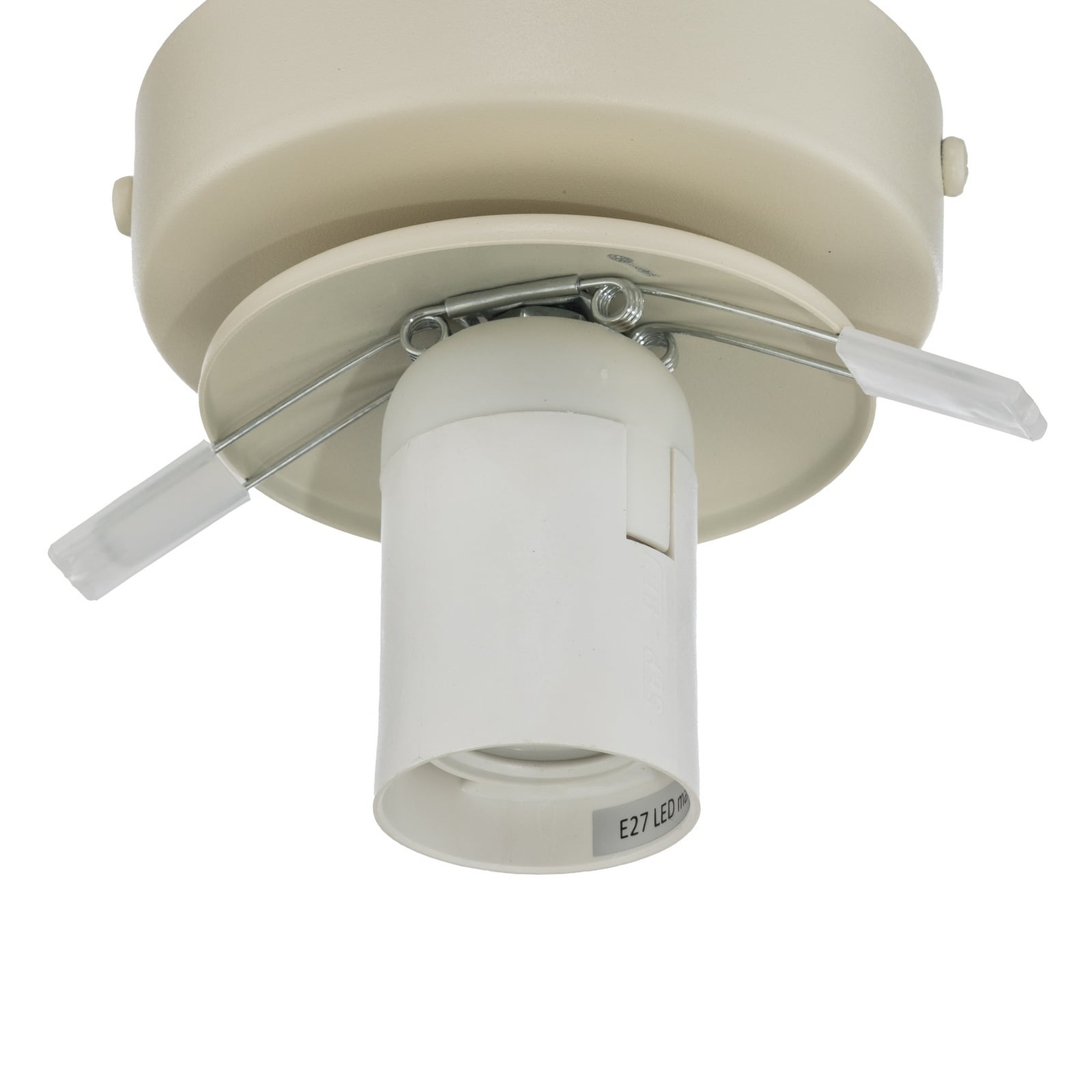 Deckenleuchte Moonlight, sandfarben, Glas/Metall, 1-flammig