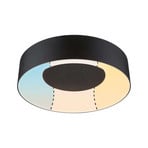 Casca LED Deckenleuchte IP44 Weiß/Matt Schwarz - Paulmann