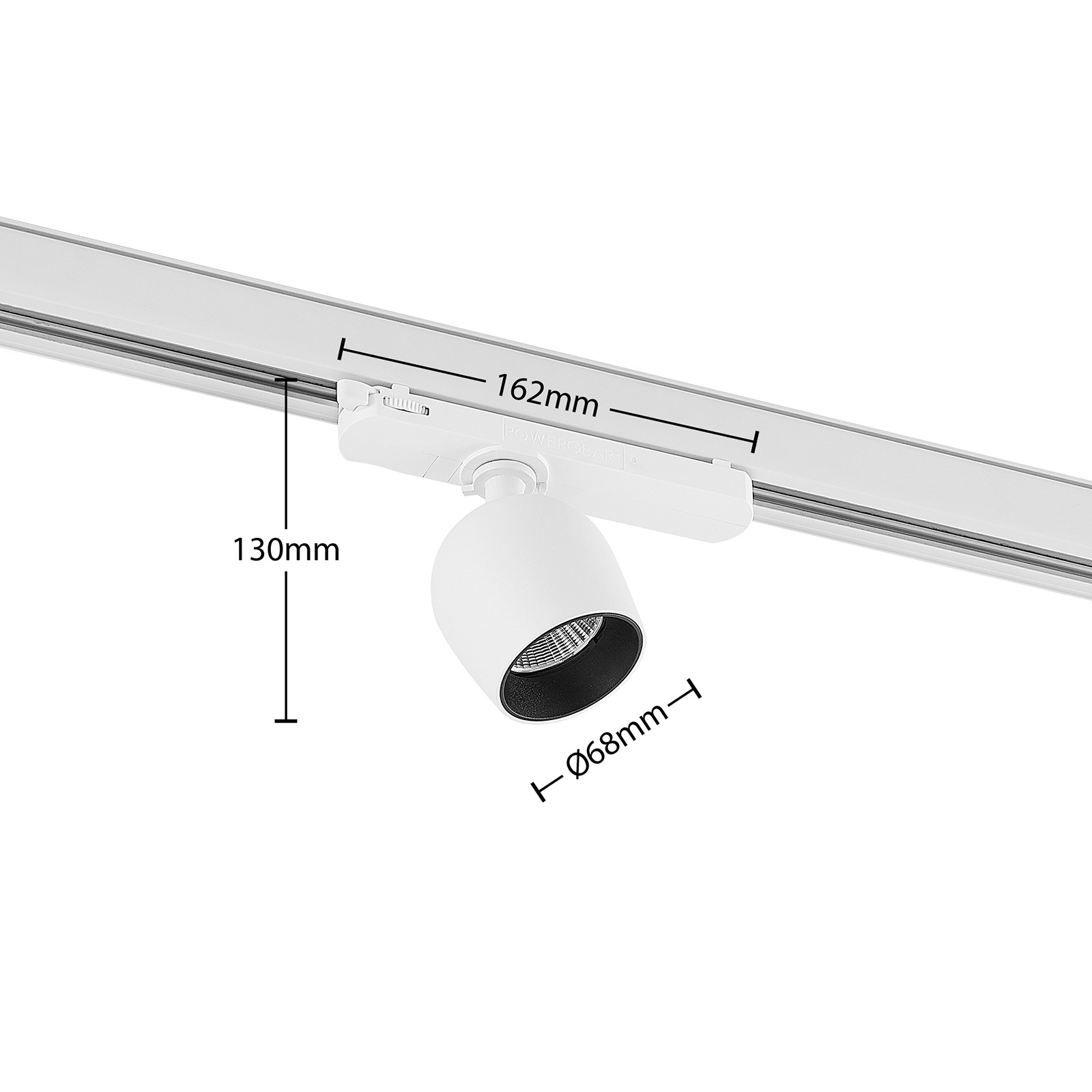 Arcchio Bartu LED-Schienenstrahler, weiß