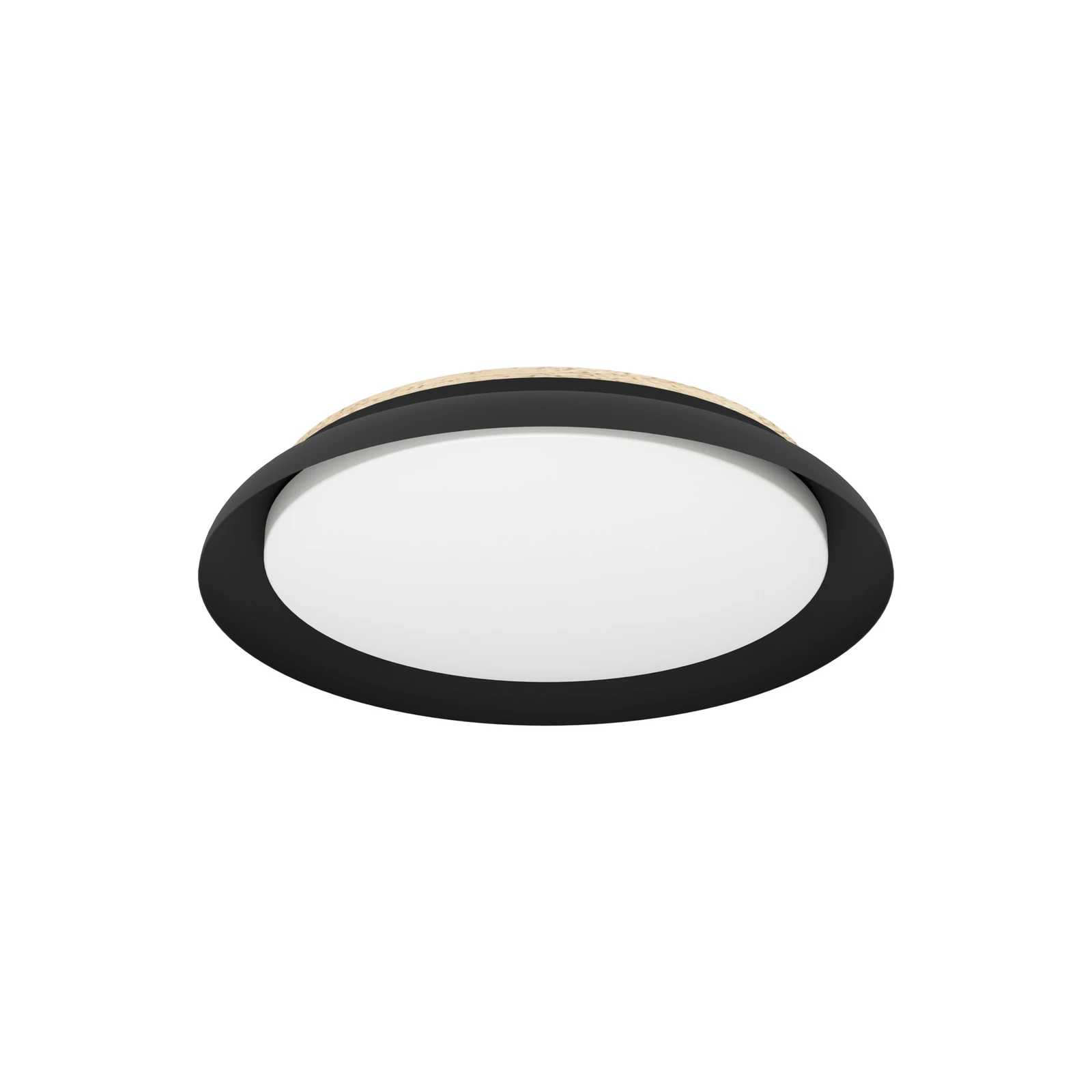 LED plafondlamp Penjamo Ø 46,5cm, zwart