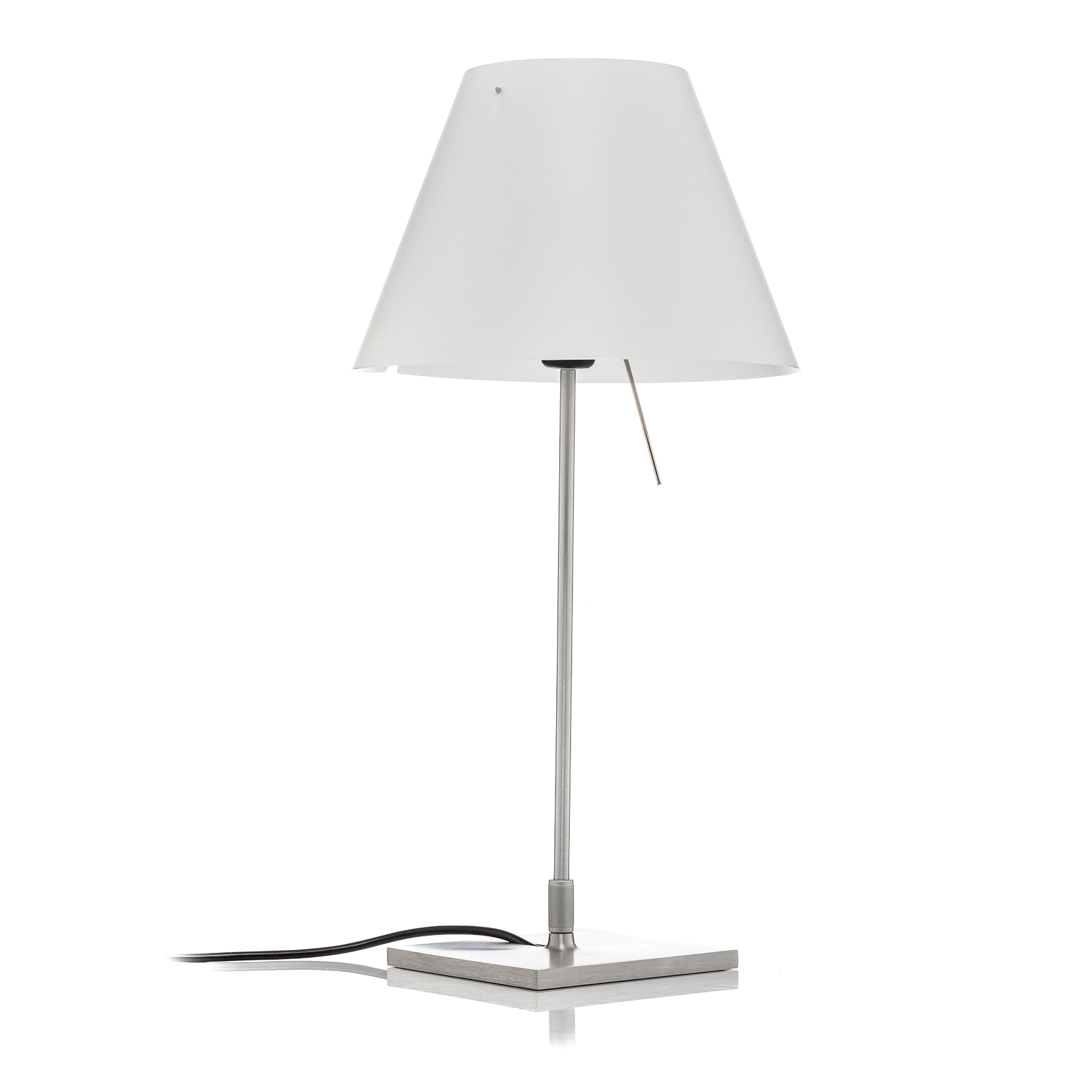 Luceplan Costanzina stolná lampa hliník, biela