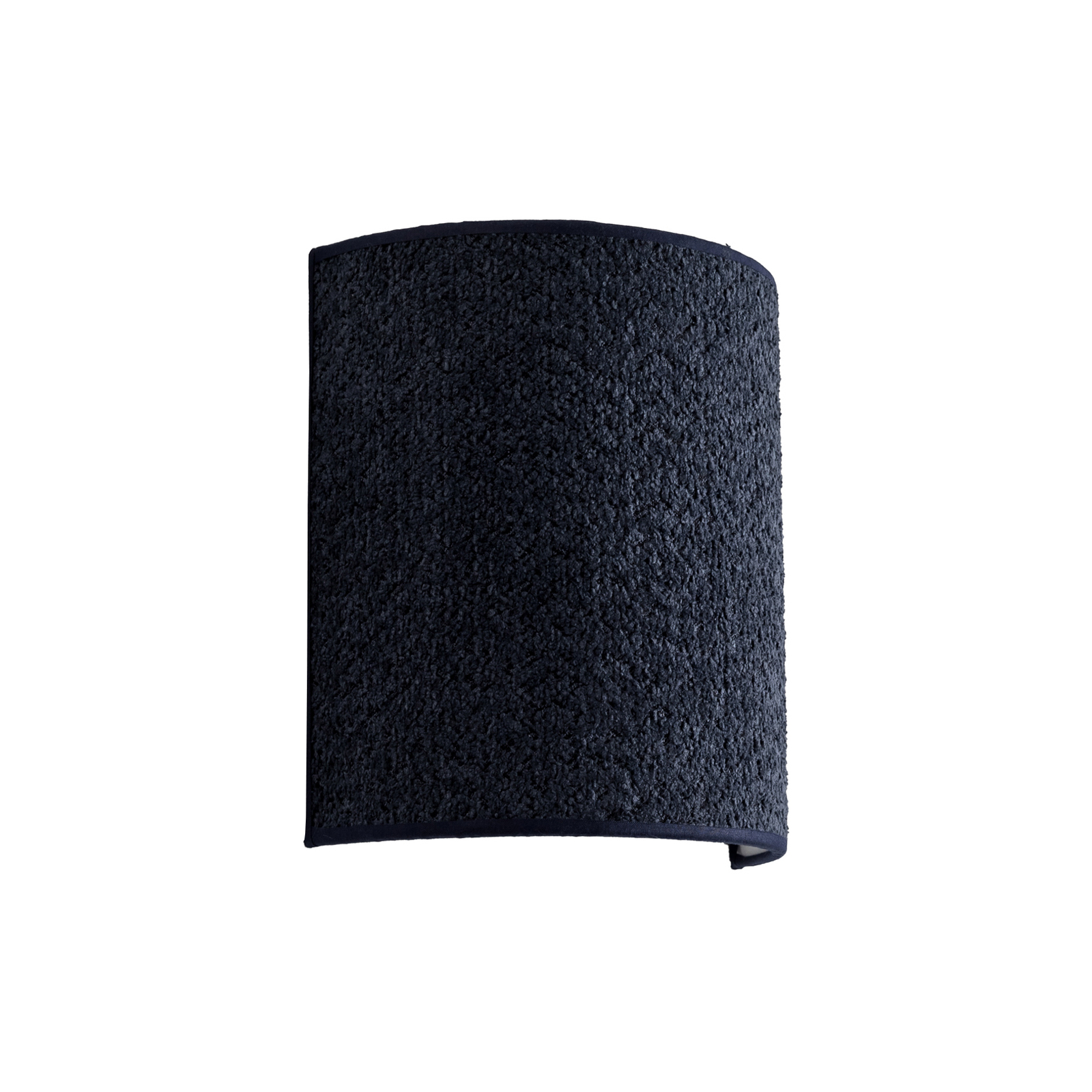 Wandlamp Boucle van stof, donkerblauw