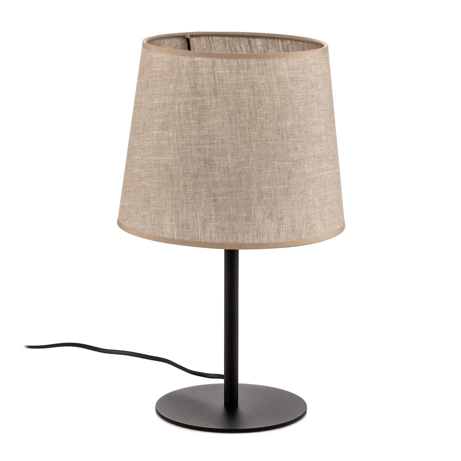 Chicago table lamp with linen lampshade