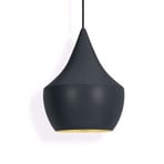 Beat Fat LED Pendant Matt Black/Brass - Tom Dixon