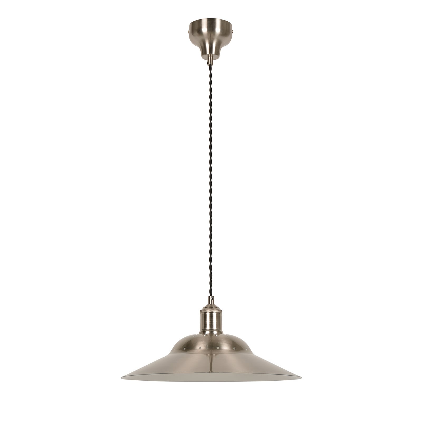 Suspension Louise, couleur aluminium, Ø 38 cm, métal Suspension Louise, couleur aluminium, Ø 38 cm, métal