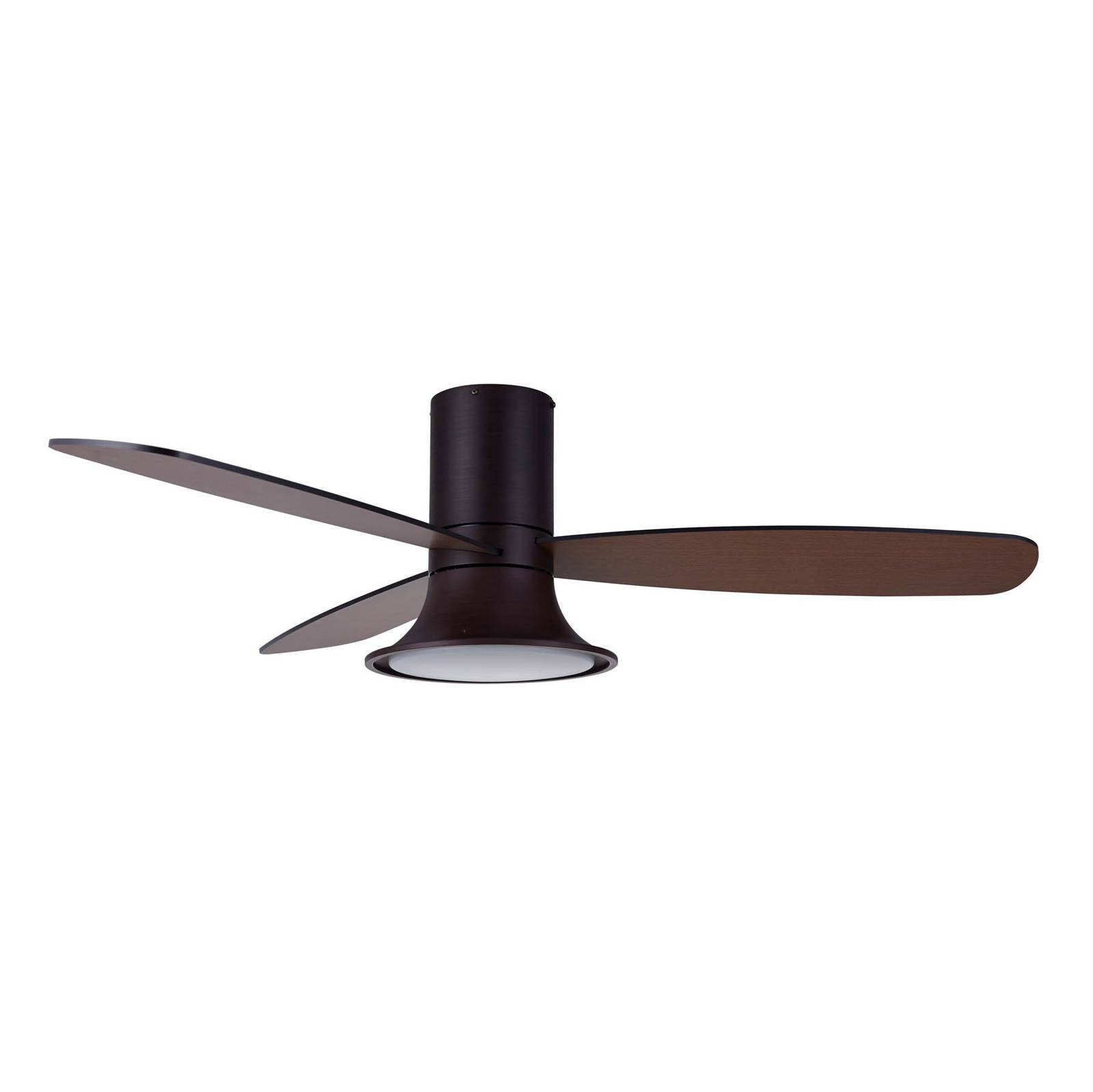 Image of Ventilateur de plafond Flusso à lampe LED, bronze 9333509151791