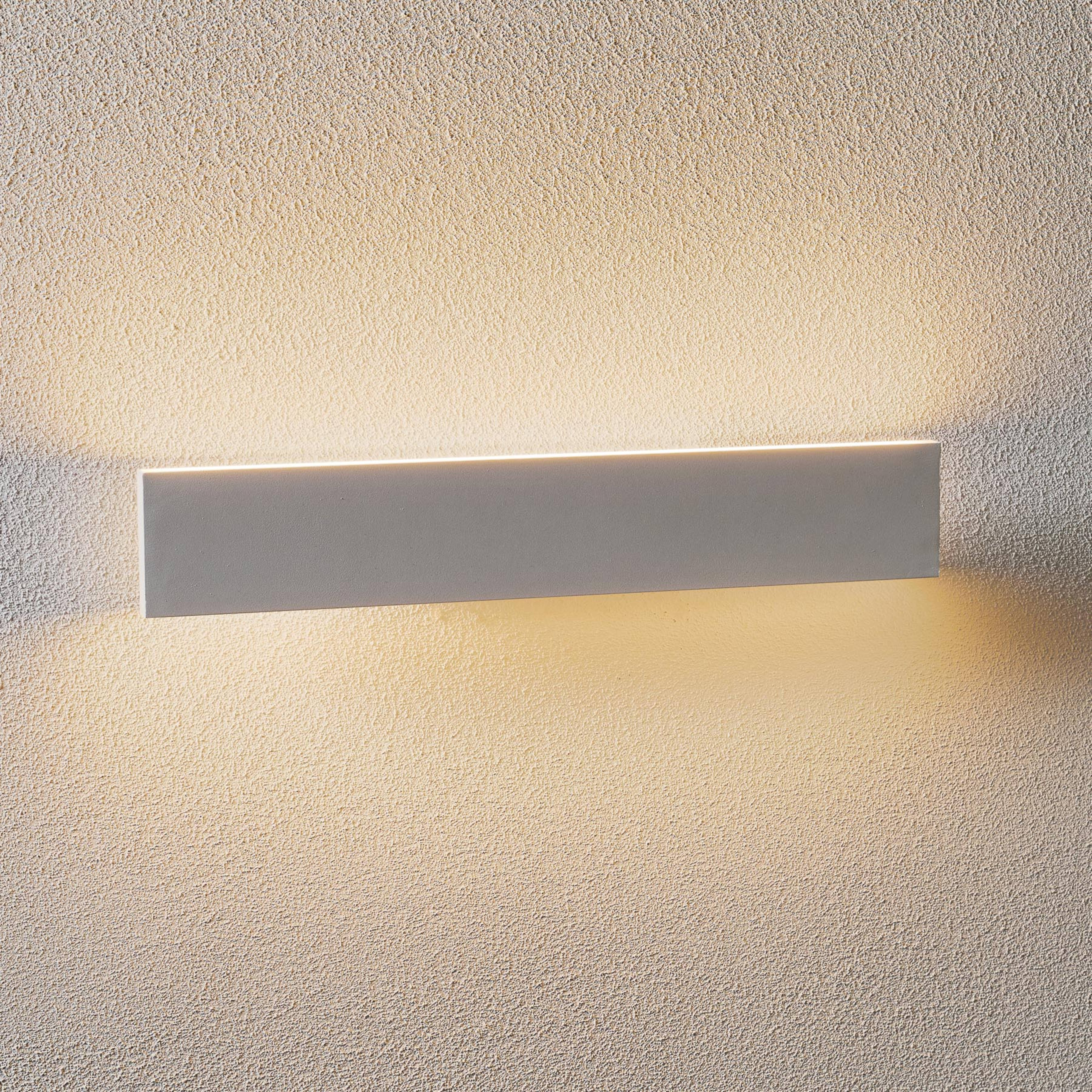 LED-Wandlampe Concha 47 cm, weiß