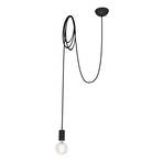 Suspension Spider, noire, à 1 lampe