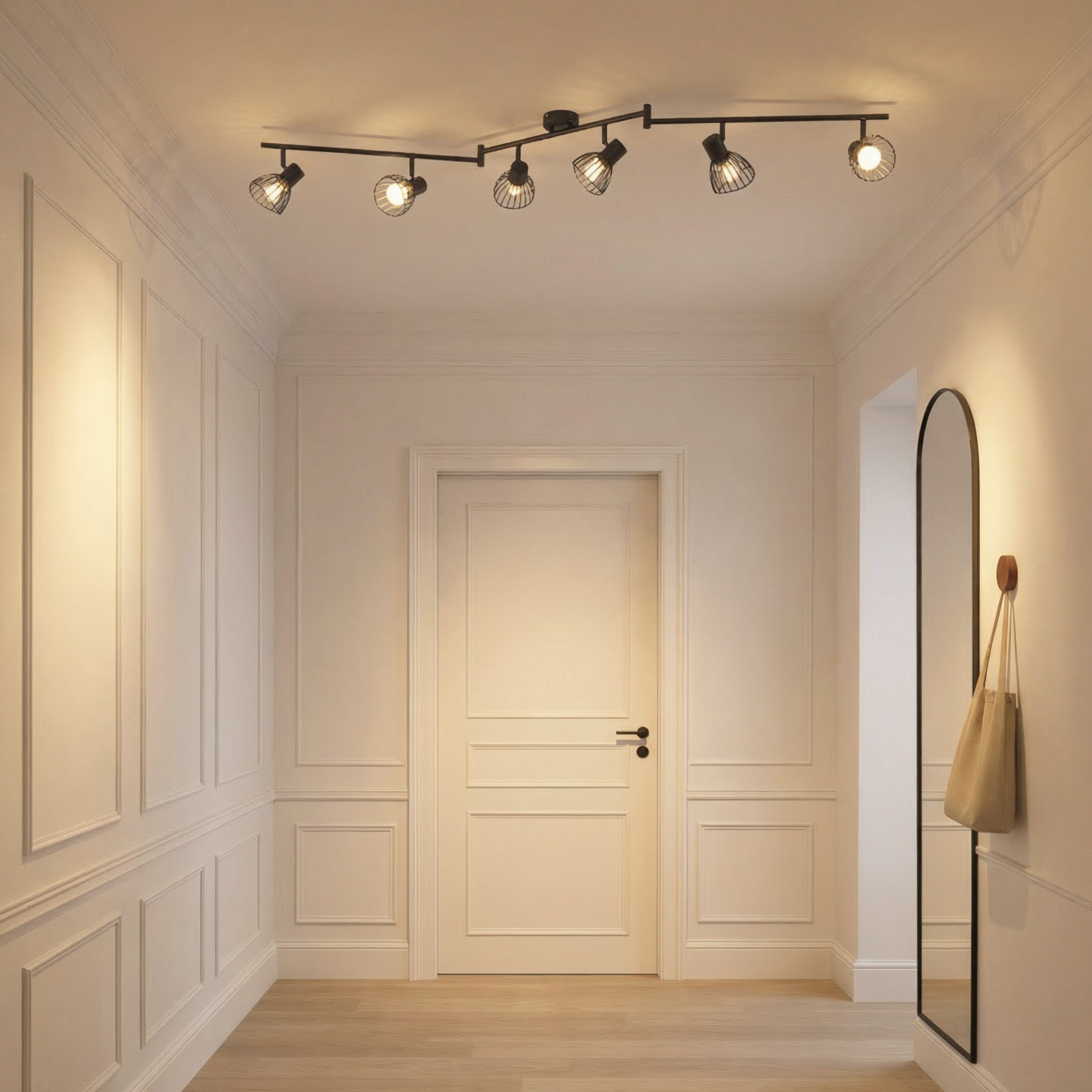 Piena 6 Deckenleuchte Schwarz - Lindby