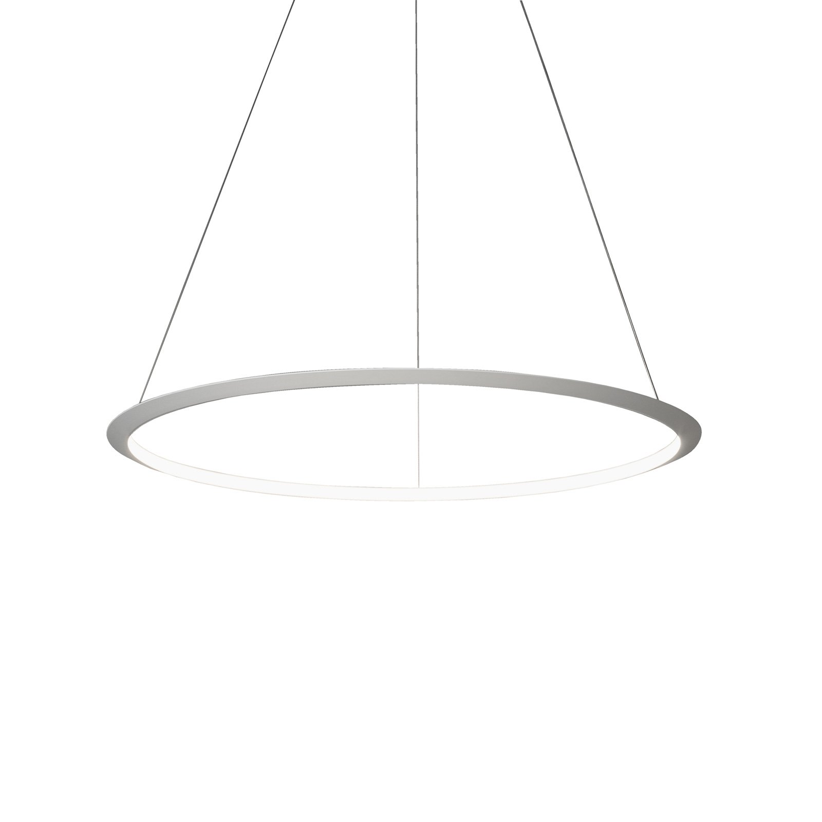 GROK Grok Circular LED hanging light Ø 120 cm 940, for Living / Dining Room, aluminium, polycarbonate, 63.5 W, energy efficiency: A+, H: 8 cm