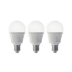 LED bulb traditional shape E27 11 W 830 3-pack