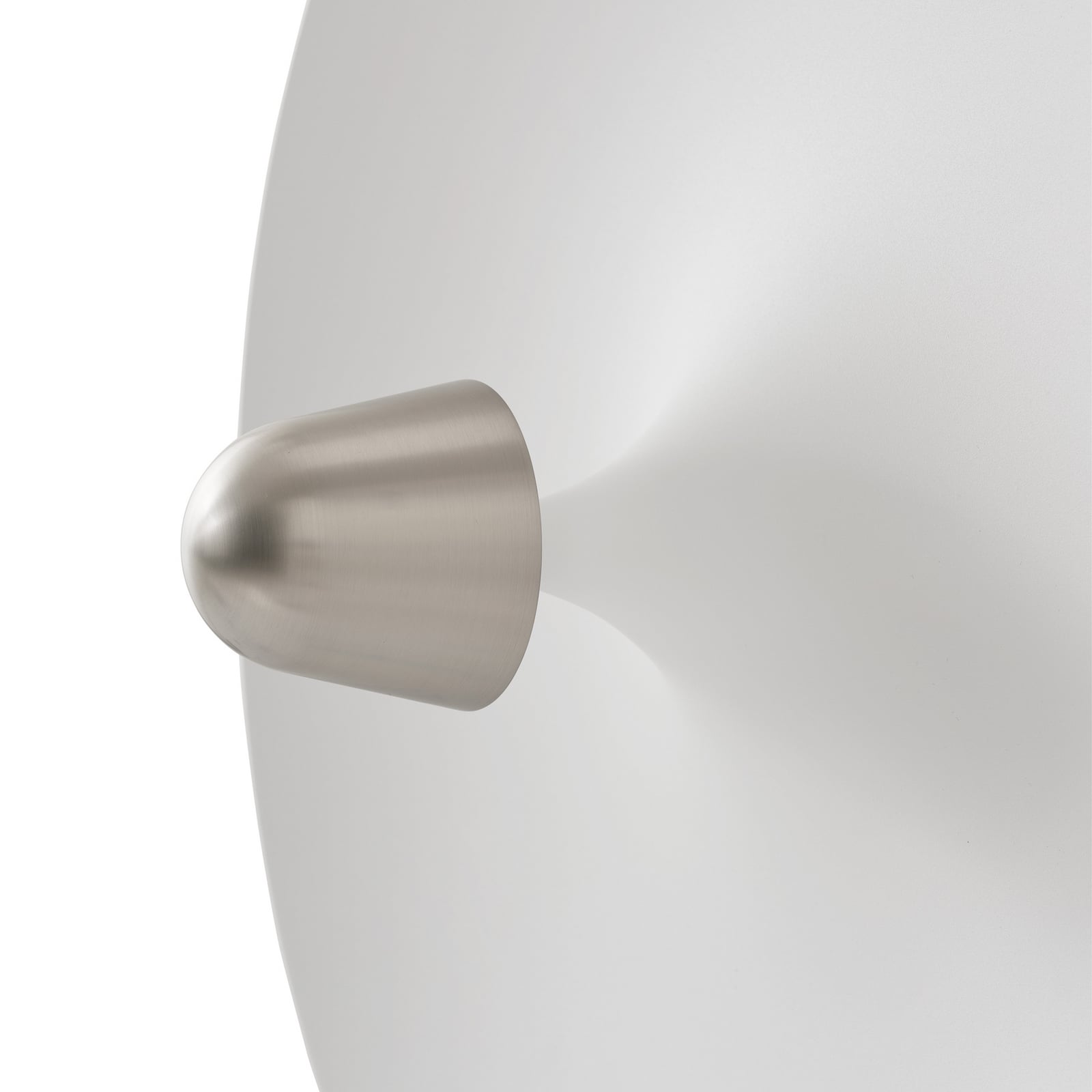 Applique a LED Kantarell, nichel/bianco, Ø 55 cm - New Works Applique a LED Kantarell, nichel/bianco, Ø 55 cm - New Works