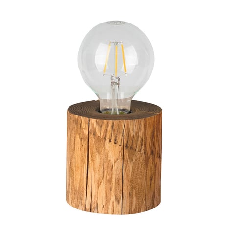 Lampe à poser Trabo, pin décapé