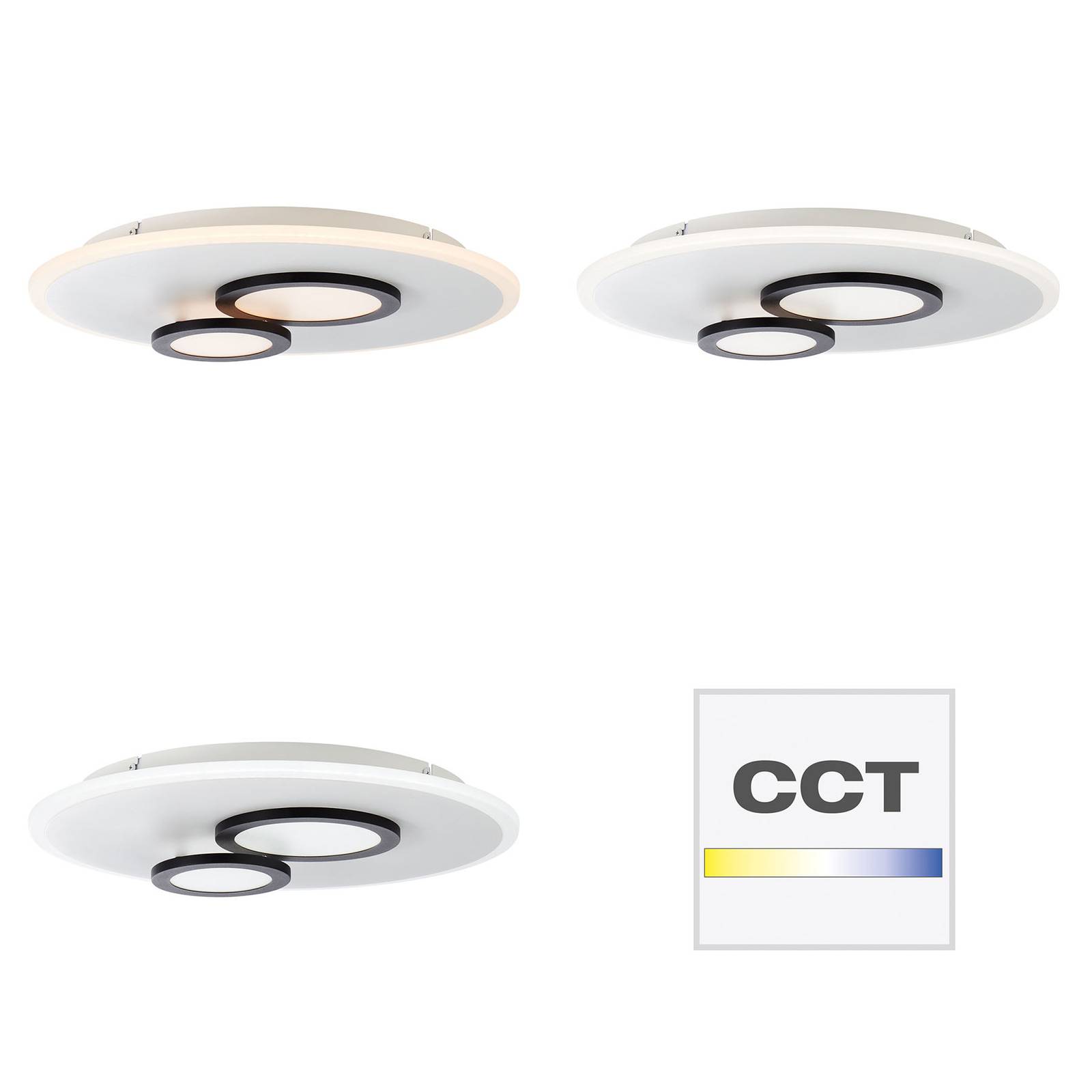 AEG Olia LED-loftlampe rund CCT kan dæmpes