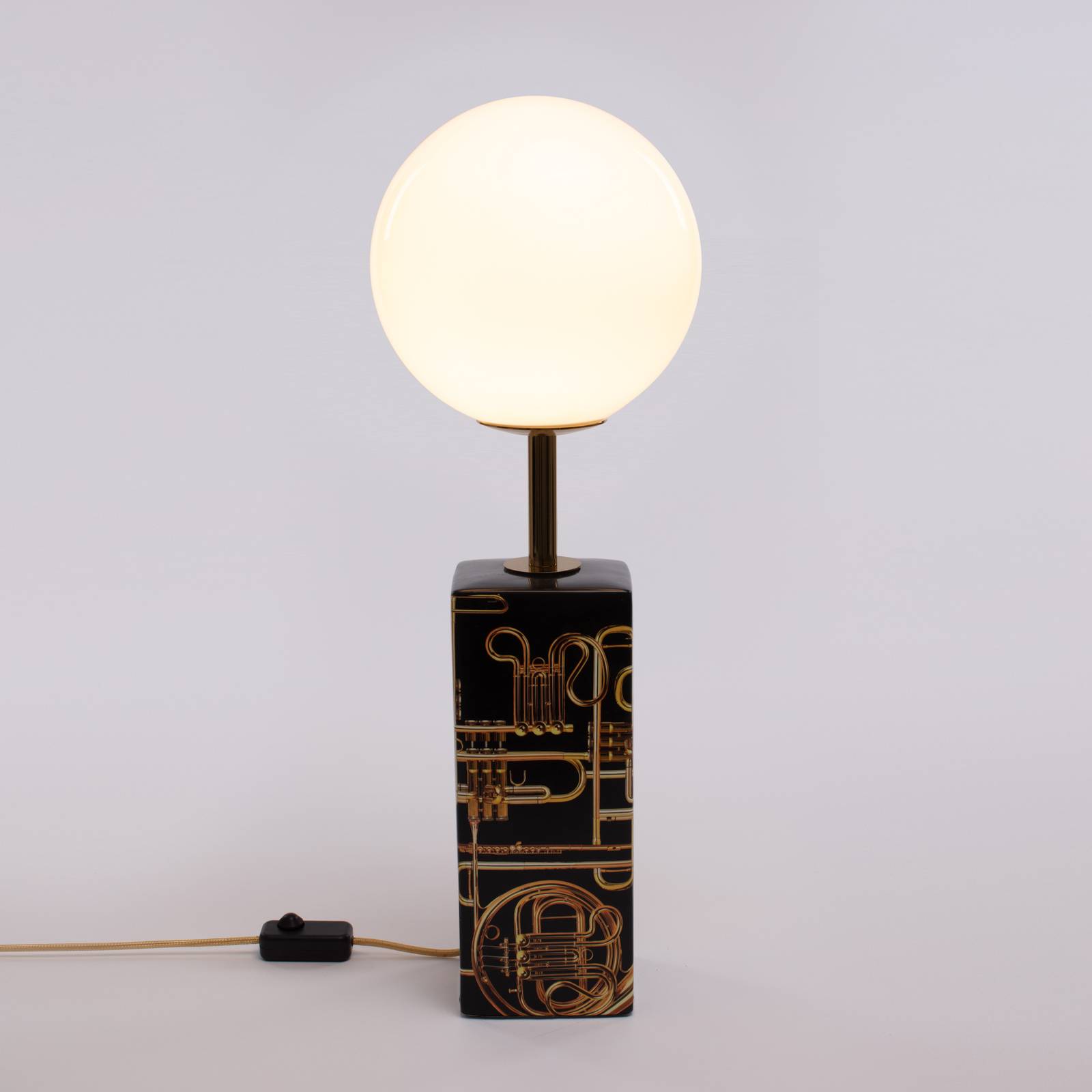 Image of SELETTI Lampe table LED Toiletpaper à motif trompette 8008215152516