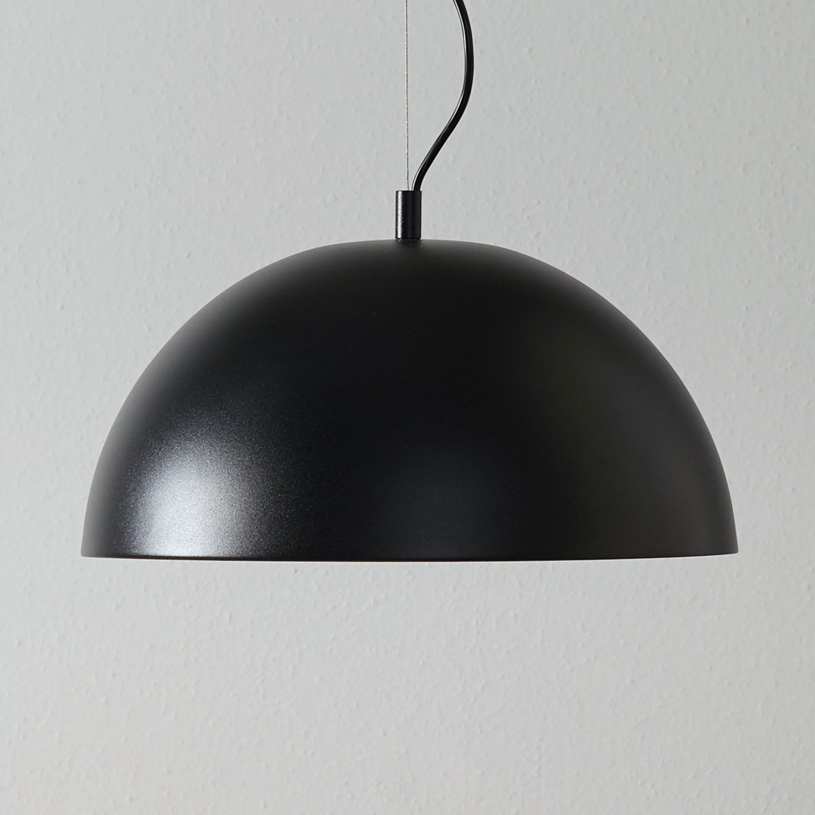 Lucande Phelan hanging light 40 cm black and gold, for Living / Dining Room, steel, E27, 60 W, energy efficiency: A++, H: 20 cm