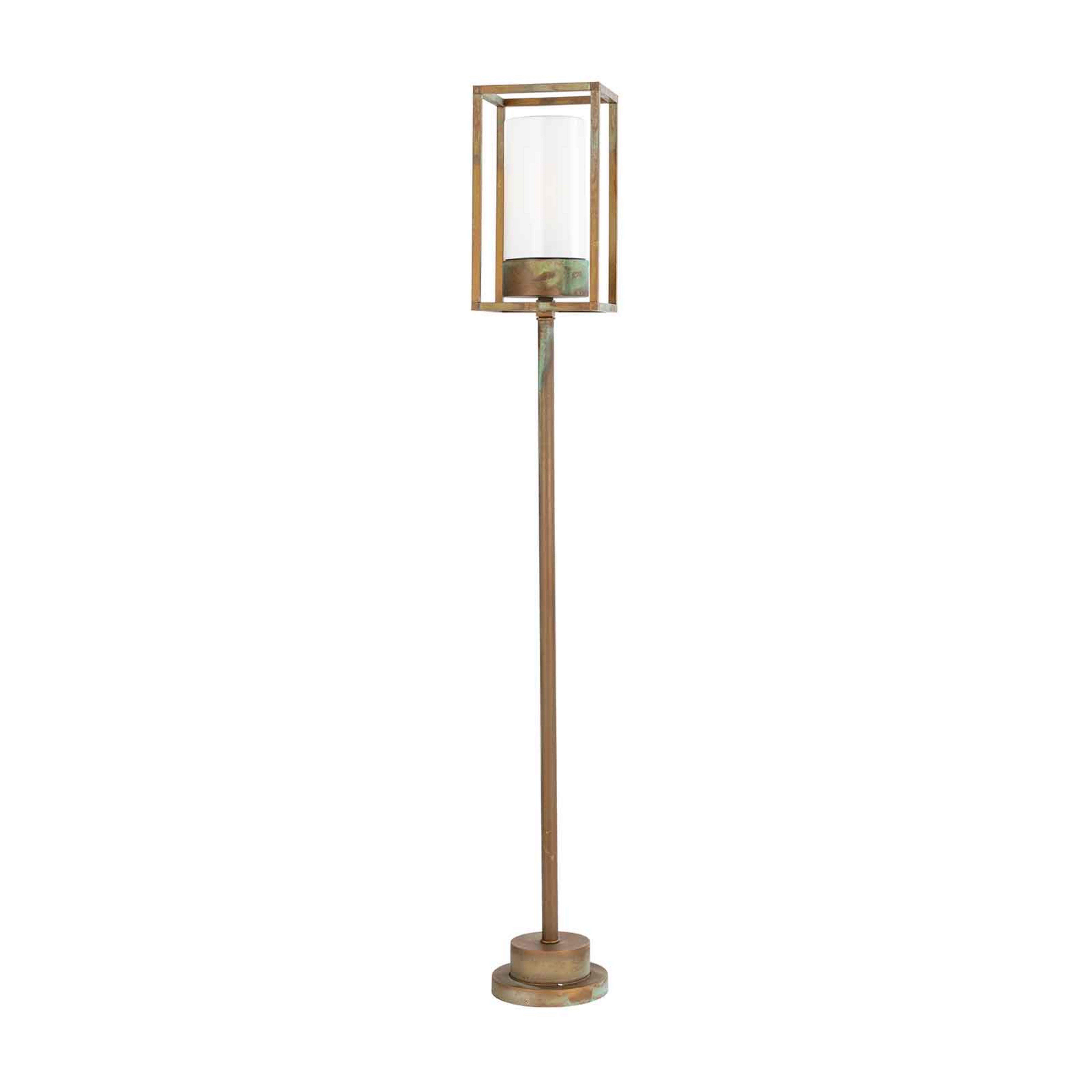 Candeeiro de caminho Cubic³ 3371 latão antigo, altura 110 cm