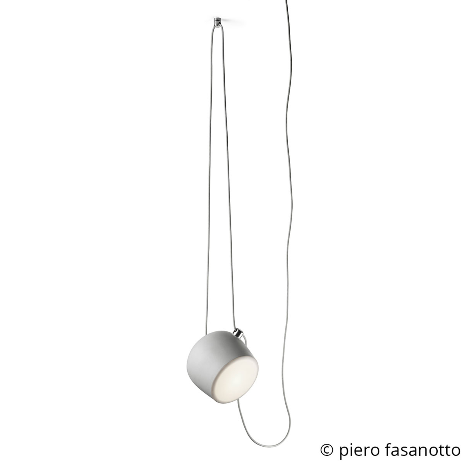 FLOS Aim Small LED-hængelampe, hvid