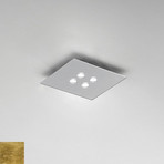 ICONE Slim - square LED ceiling light 4-bulb.