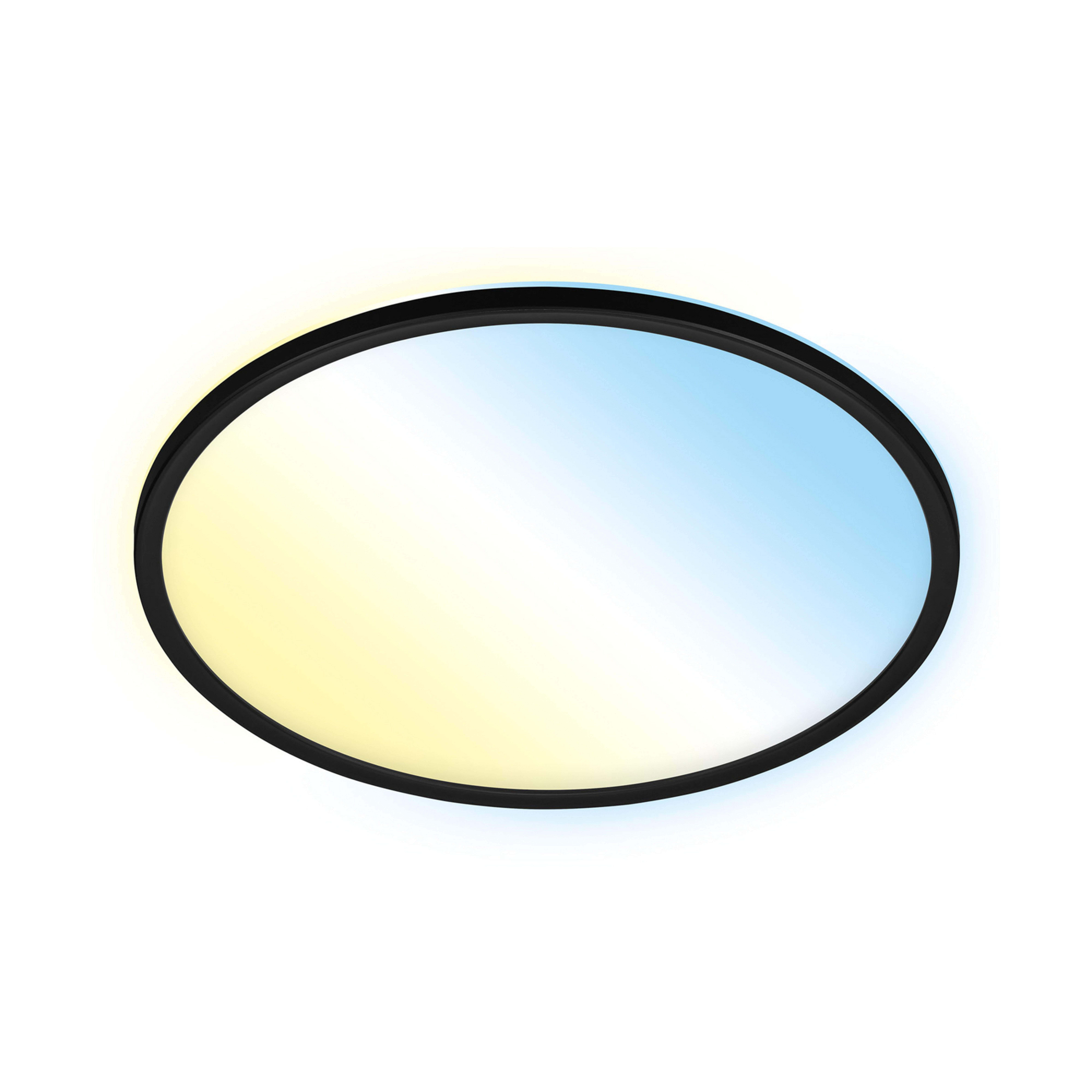 Plafonnier LED Slim S à intensité variable CCT noir Ø 29 cm