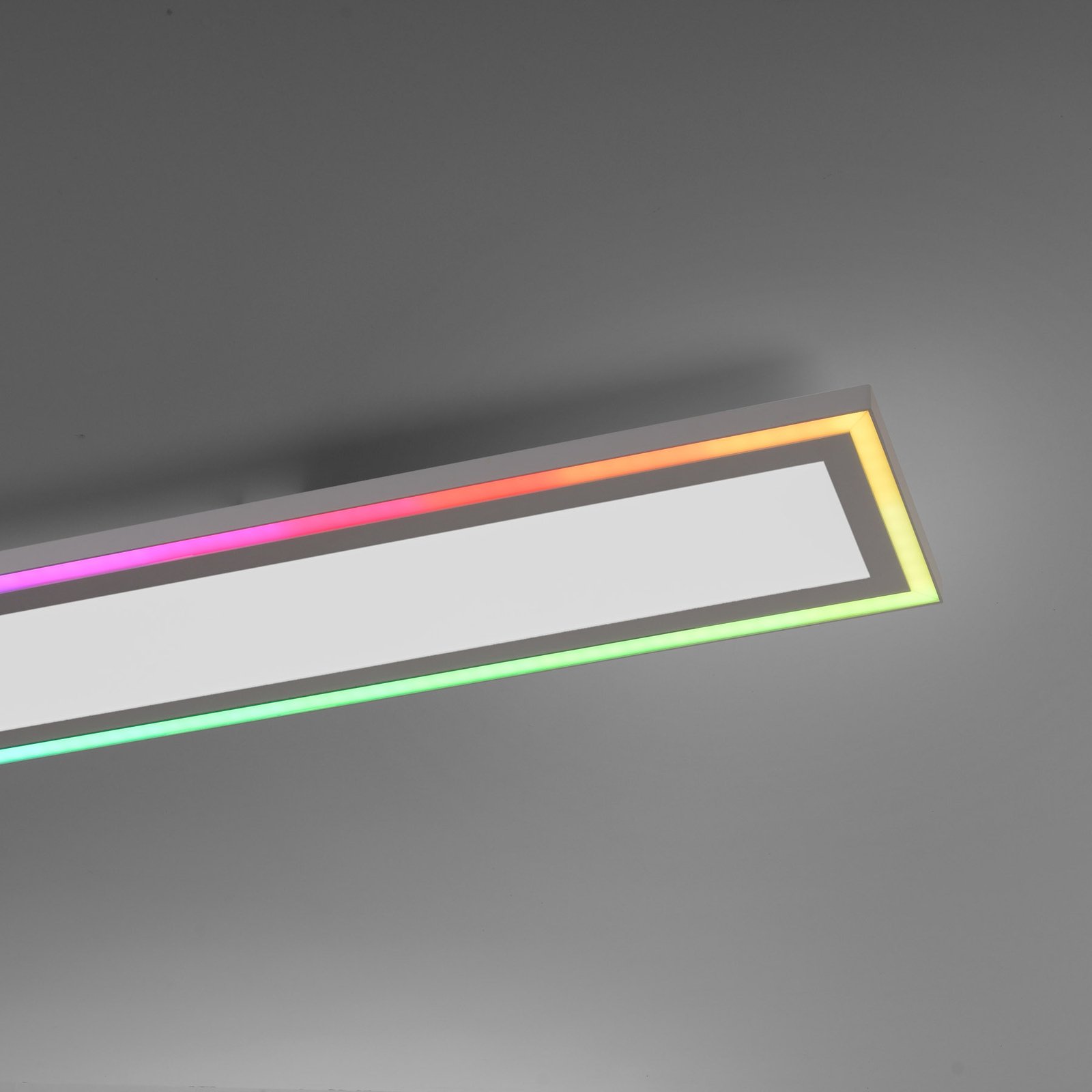 Lámpara de techo LED Edging, CCT + RGB, 100x18cm