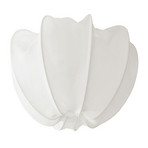 Stropné svietidlo Anna, biele, ľanové, Ø 30 cm - Watt & Veke