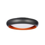 Plafonieră LED Serava, negru/portocaliu, Ø 60 cm, dimabilă - Lindby