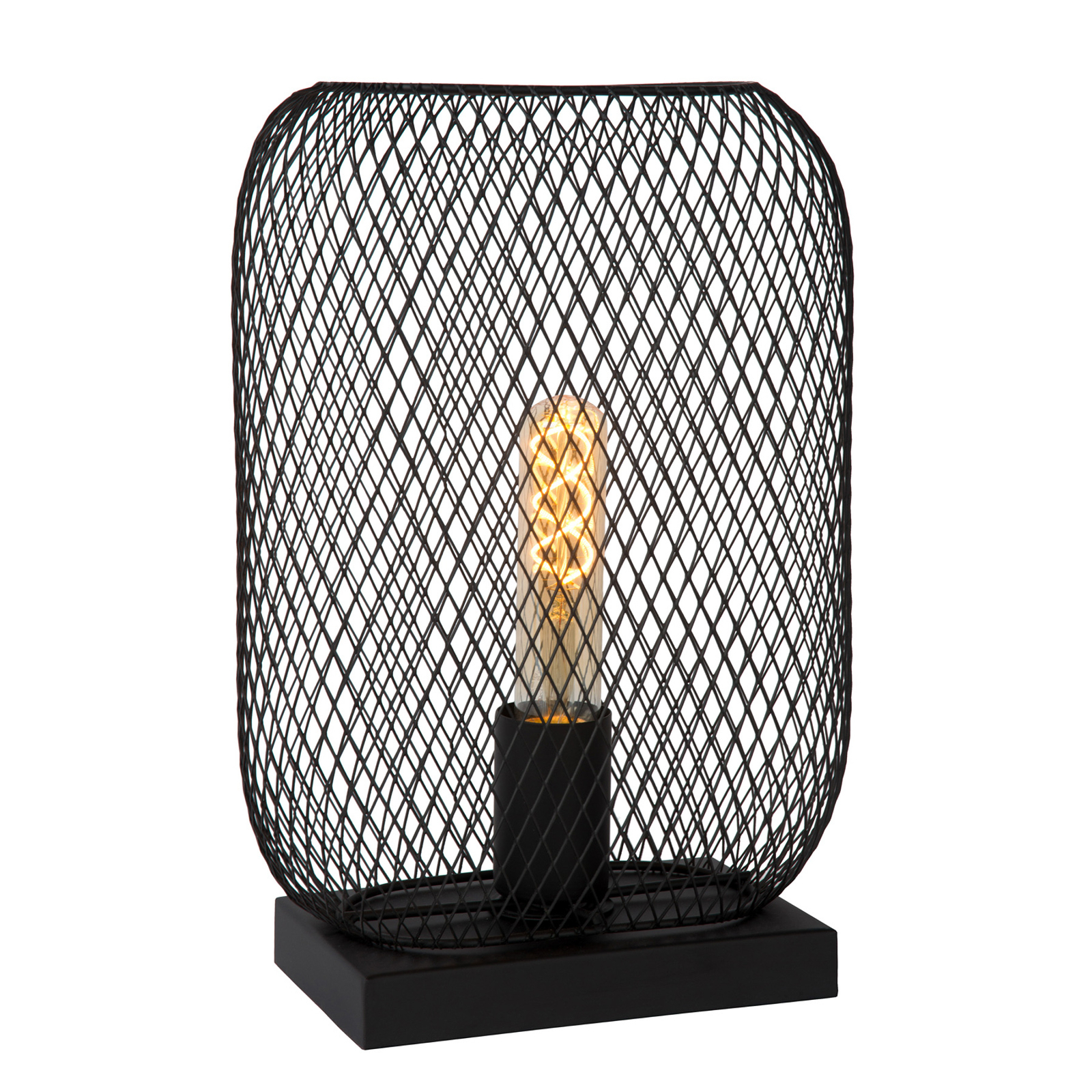 Lámpara de mesa Mesh, Oval, altura 32,5 cm