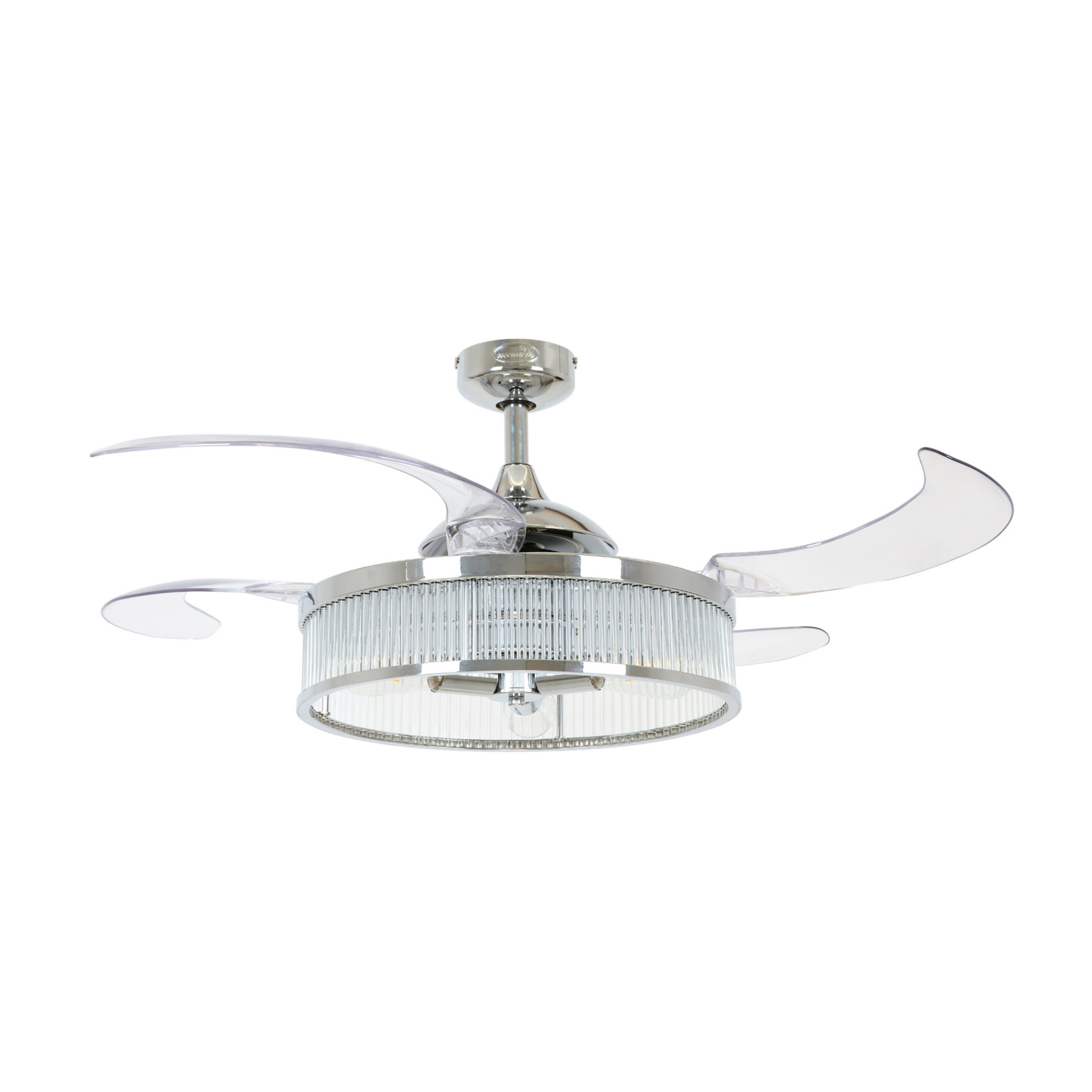 Beacon ventilateur de plafond lumière Fanaway Corbelle chrome silencieux